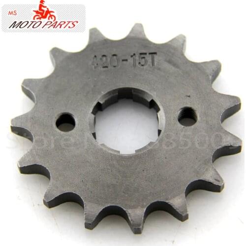420 15 T Tooth 20mm ID Front Engine Sprocket for GPX Orion SSR SDG Dirt Pit Bike ATV Quad Motor Moped Buggy Scooter Motorcycle