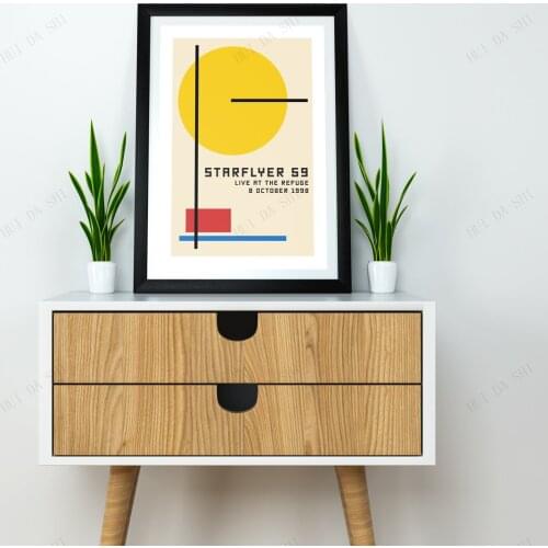 Starflyer 59 Live 98 Minimal Bauhaus Art Indie Rock Illustration Shoegaze 90s Gig Poster Print Alternative Minimalist Design