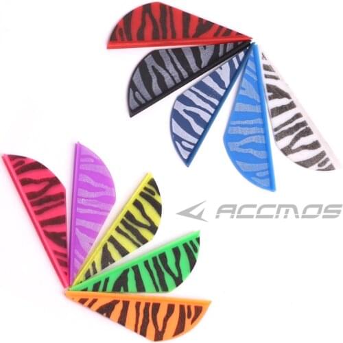 30/100pcs 2 Inches Leopard Pattern Arrows Vanes TPU Arrow Feather Arrow Fletches For Archery Arrow DIY Arrow Accessory Fashion