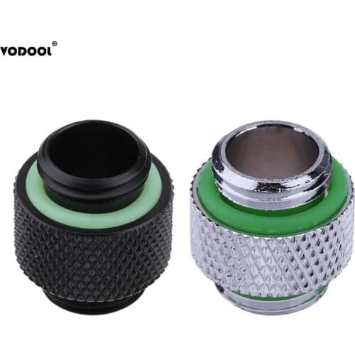 10mm G1/4 Brass External Thread Hose Adapter Connector for PC Water Cooling System Cooler Computer Components Radiator 2 Colors