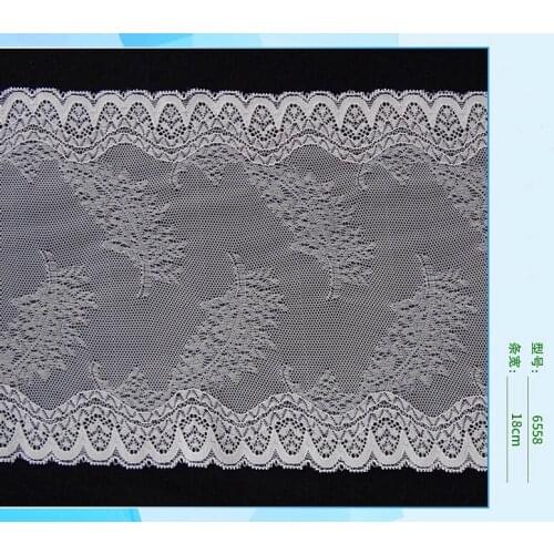 18cm high quality nylon spandex elastic lace trim,YX-6558