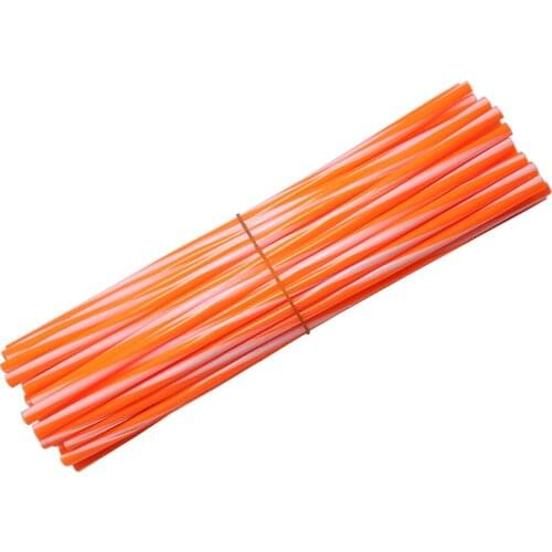 72Pcs Motorcycle Wheel Spoked Protector Wraps Rims Skin Trim Covers Pipe For Motocross Bicycle Bike Cool Accessories