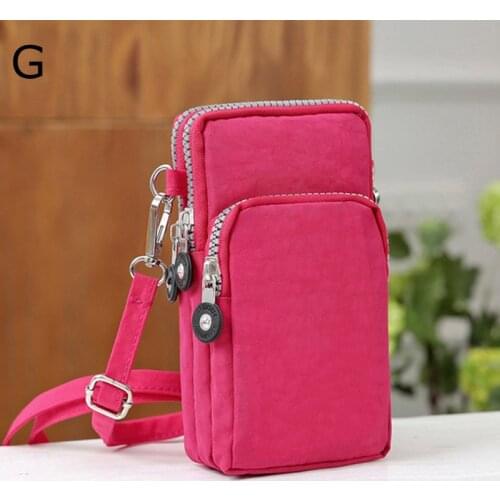 Womens Canvas Crossbody Bag 2021 Korean New Fashion One Shoulder Slanting Mobile Phone Zero Purse Bag Sports Leisure Arm Bag