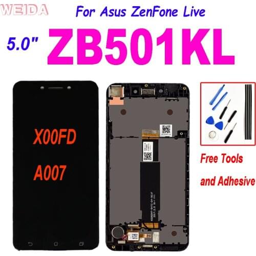 AAA+ 5.0" For Asus ZenFone Live ZB501KL X00FD A007 LCD display Touch Screen Digitizer Assembly with Frame for Asus ZB501KL LCD