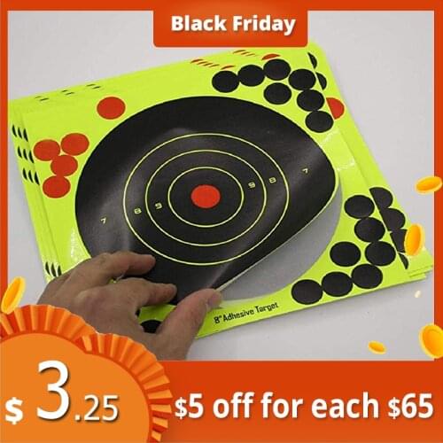 10Pcs Lot Color Splash Flower Target 8-Inch Adhesive Reactivity Target Stickers Lightweight Shoot Target Durable Reactivity Aim
