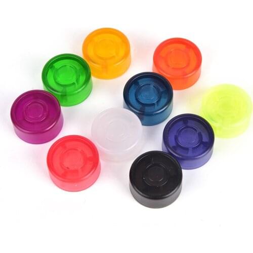 Candy Color 10 Pcs Cover Cap Footswitch Topper Colorful Plastic Bumpers For Guitar Effect Pedal