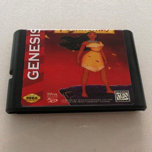 Pocahontas 16 Bit MD Game Card For Sega MegaDrive Genesis Console 2 Orders