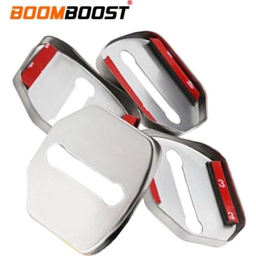 4pcs For Volvo XC60 S60L S60 V60 S80L stainless steel Buckle Striker door lock cover decorative protective cover