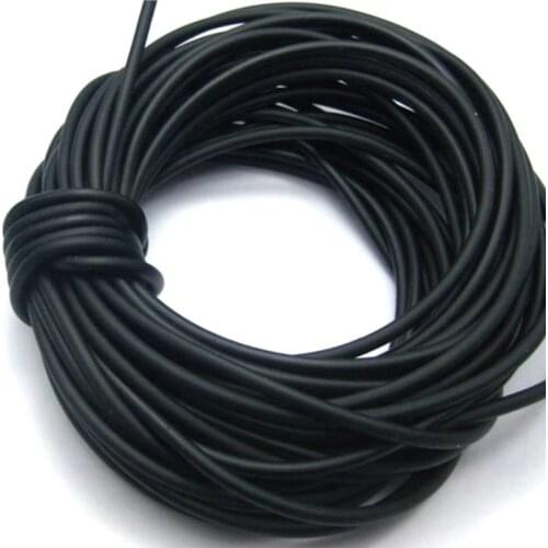 10 Meter Black 3mm Solid Rubber Jewelry Cord String for Pendants