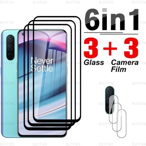 6in1 camera film for oneplus nord CE 5G full cover front tempered glass for oneplus nord n10 one plus 8t 7t Black edge glass