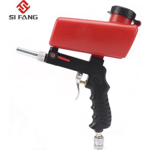 90PSI Portable Gravity Sandblasting Gun Pneumatic Mini Blasting Spray Gun Adjustable Pneumatic Sandblaster Blasting Machine