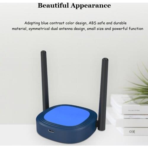 4K Wireless Wifi 2.4G+5G Display Receiver Display Adapter Dongle for iOS Android Windows Screen Share Display Receiver