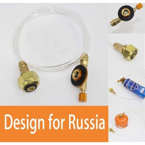 Camping Stove Propane Refill Adapter Gas Burner LPG Flat Cylinder Tank Coupler Bottle Adapter Safe Saving For Russia