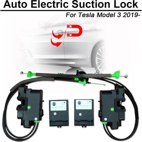 Carbar Smart Auto Electric Suction Door Lock for Tesla Model 3 2019 Automatic Soft Close Door Super Silence Car Vehicle Door