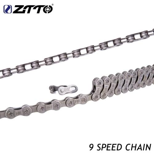 ZTTO MTB Road Bicycle 9 Speed Chain for Mountain Bike with r Missing Link Bicycle Parts with chain cutter