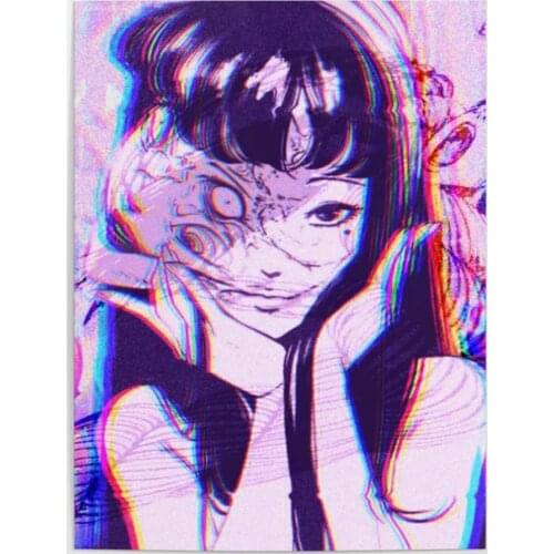 Home Decor HD Print Paintings Junji Ito Tributo Girl Purple Pictures Wall Art Modular Canvas Poster Modern Bedside Background