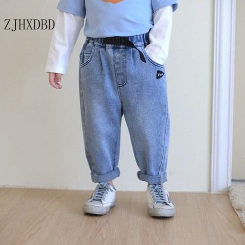Boys Denim Jeans 2020 Solid Cool Childrens Clothing Japanese Middle and Small Stretch Jeans for Soft Boys Girls Pants Trousers
