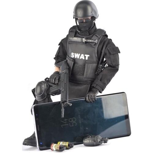 12" SWAT Soldier Figure 1/6 Scale Special Force Model 30 Movable Joints PVC Action Figure Collectible Model Toys for Boys