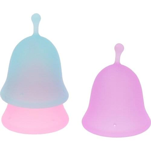 1PCS Menstrual Cup Medical Silicone Collector Menstrual Menstruation Period Leak Proof Cup Medical Grade Lady Menstrual Supplies