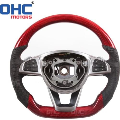 Real Carbon Fiber Steering Wheel for Mercedes Benz W205 W217 W463 C63 S63 CLS63 E63