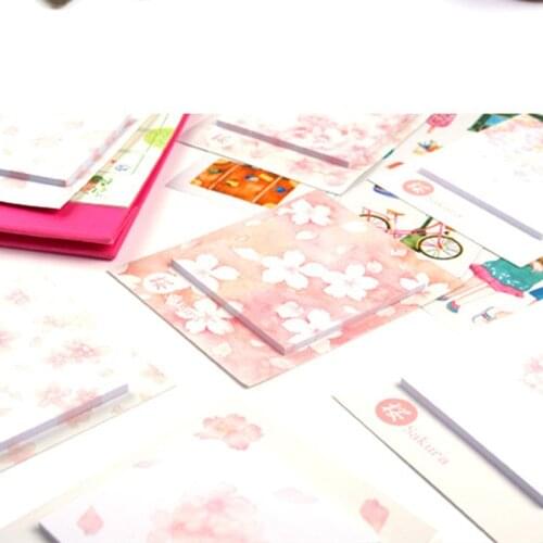 New Cherry Blossom series sticky memo pad notepad paper message note