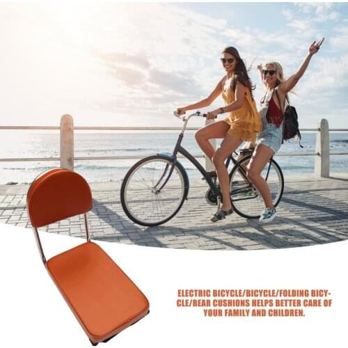 Bicycle Rear Seat Cushion Child Carrier Bike Seat Thickened Shelf Seat With Backrest for Electric Folding Bicycle Adult Children
