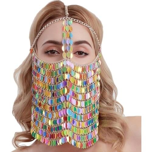 Sexy appeal makeup simple dance mask party alloy jewelry stage wear performance wear metal sex appeal accessories