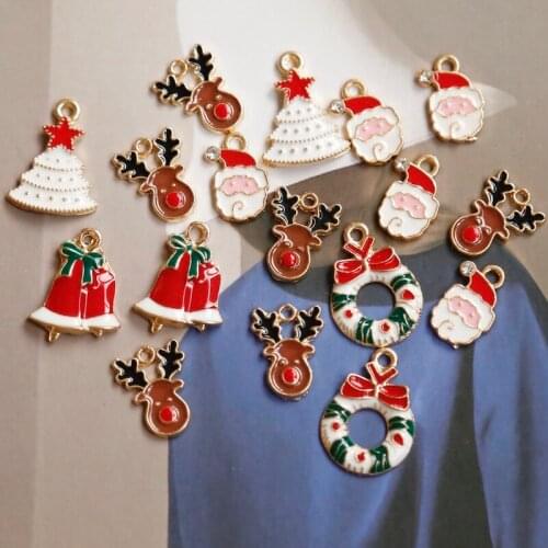 [Christmas series] cute earrings diy pendant jewelry accessories basic materials