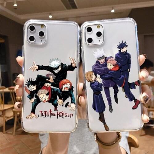 New Fashion Silcone Phone Case For IPhone 12 Mini 11 Pro Max XS XR X 8 7 6 6S Plus SE2020 Japanese Anime Jujutsu Kaisen Cover