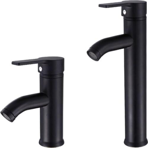 Single Handle Bathroom Basin Faucets Cold/Hot Mixer Basin Sink Tap Black Water Kitchen Faucet Bathroom Accessories