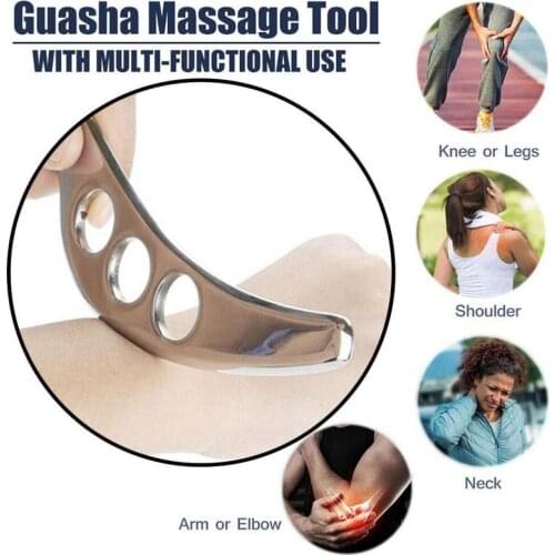 Gua Sha Tool Steel Manual Scraping Massager For Myofascial Release Tissue Mobilization Physical Therapy Skin Care Tool