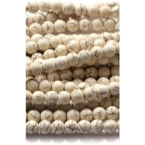 STENYA 4mm ivory color Gem natural stone howlite spacers beads tassels necklace diy earrings bracelet jewelry findings Malachite