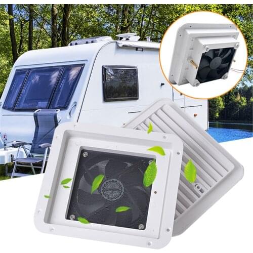 12V Ventilation Fan White Caravan Motorhome Side Exhaust Air Vent Dust-proof New Strong/silent Wind Car Accessories