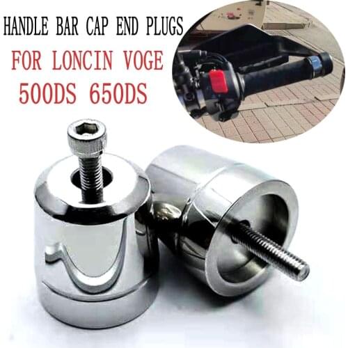 For LONCIN VOGE 500DS 650DS Motorbike Handle Bar Cap End Plugs VOGE 500 DS 650 DS