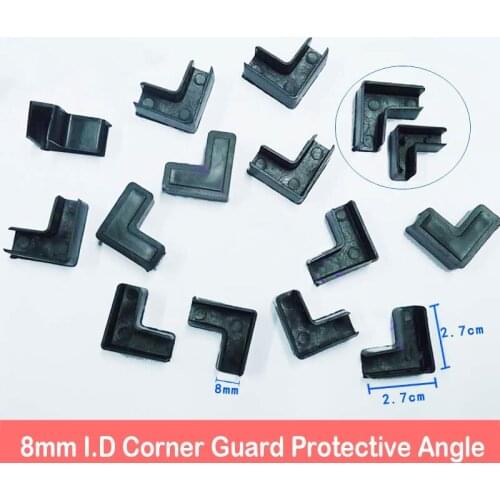 4PCS 8mm 5mm I.D Corner Guard Protective Angle Prevent Collision Angle Protect Horn for Aquarium Tortoise Turtle Tank Fish Tank