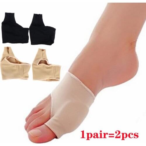 1 Pair Bunion Corrector Gel Pad Stretch Nylon Hallux Valgus Protector Guard Toe Separator Orthopedic Protector Silicone Gel