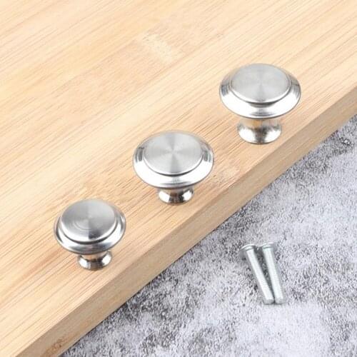1Pcs 304 Stainless Steel Single Hole Handle Metal Round Single Hole Small Handle For Modern Simple Drawer Cabinet Door Handle