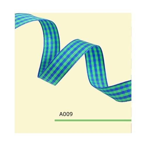 3/16" Inch 5mm checked plaid gingham ribbon