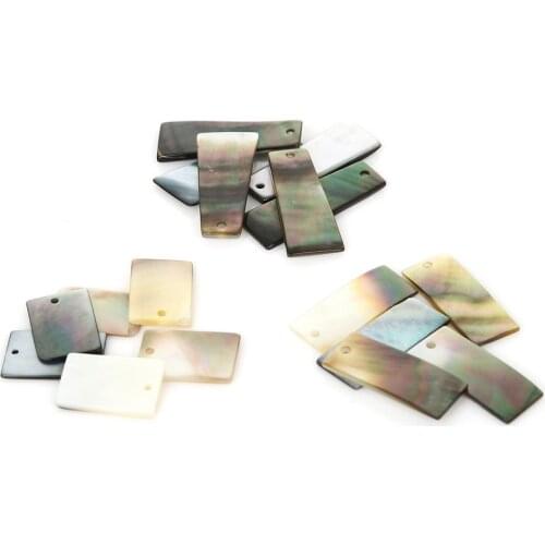 6 PCS/lot Handmade Vintage Jewelry Natural Shell Charm Pendants For Earring Jewelry Making DIY Necklace Jewelry Finding