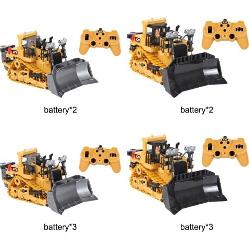 9CH RC Bulldozer Light & Sound Engineering Car Excavator Dump Creative Play