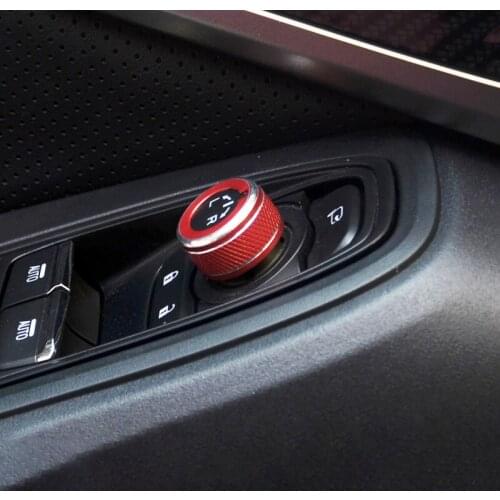 Auto Rearview Mirror Knob Rotary Control Switch Ring Trim Cover Stickers For Subaru Forester Outback Legacy XV Car Accessories