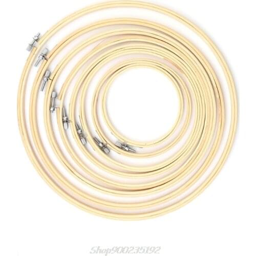 DIY Bamboo Wooden Cross Stitch Machine Embroidery Hoop Ring Sewing Craft Jy29 20 Dropship