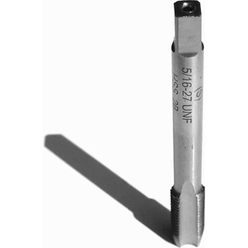 Free shipping 1pc of American standard 5/16-27UNF HSS machine tap straight tap for steel metal workpiece threading purpose using