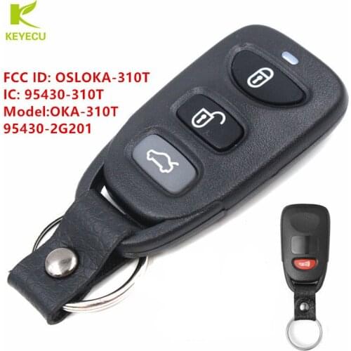 KEYECU For FCC ID: OSLOKA-310T P/N: 95430-2G201 Replacement keyless Remote Control Car Key Fob for KIA Optima 2006-2010