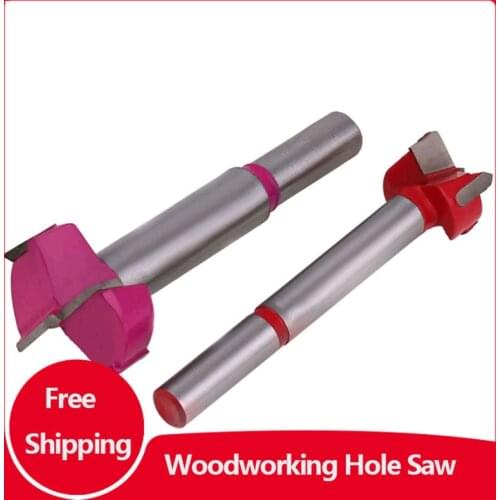 Woodworking Hole Saw Hinge Drill Alloy Tungsten Steel Punch Drill Plastic Reaming Wood Desktop Drill Bit Hand Drill
