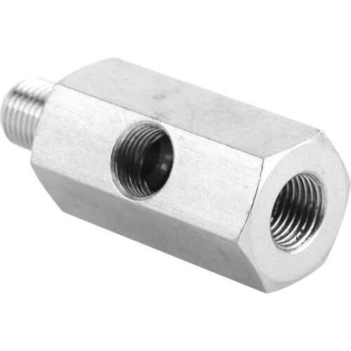 Engine parts Car engine Oil Pressure Sensor Adapter NPT Tee Male to Female1/8in to M10x1.0 Supply Line Gauge Fitting