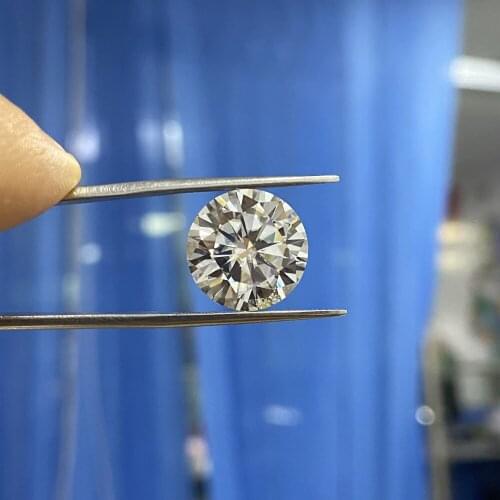 GRA Loose Gemstone 9mm 3 Carat Lab Moissanite Diamond VVS1 D Stone For Ring DIY Making