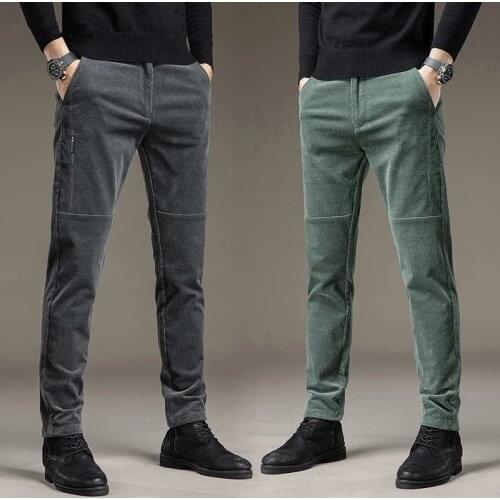 Мужские вельветовые брюки GHJQL China At AliExpress
