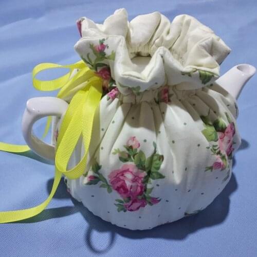Cotton Vintage Floral Teapots Dust Cover Tea Cosy Kettle Cover Insulation and Keep Warm For Home Teaware Accessories LBShipping