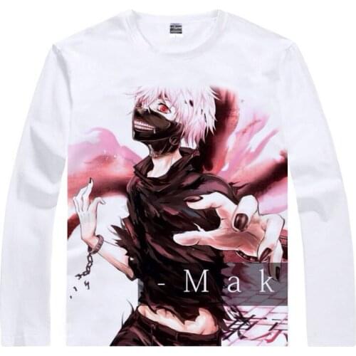 Ken Kaneki T-Shirt pure-blood ghoul Shirt custom t shirts Anime Cartoon Clothes printed t shirt Anime cute childrens clothing a